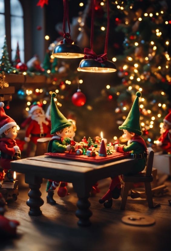 Christmas Tree, Christmas Ornament, Decoration, Interior Design, Table, Ornament
