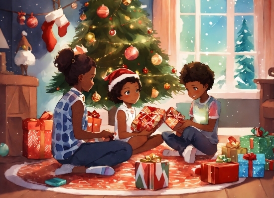 Christmas Tree, Christmas Ornament, Decoration, Interior Design, Toy, Window