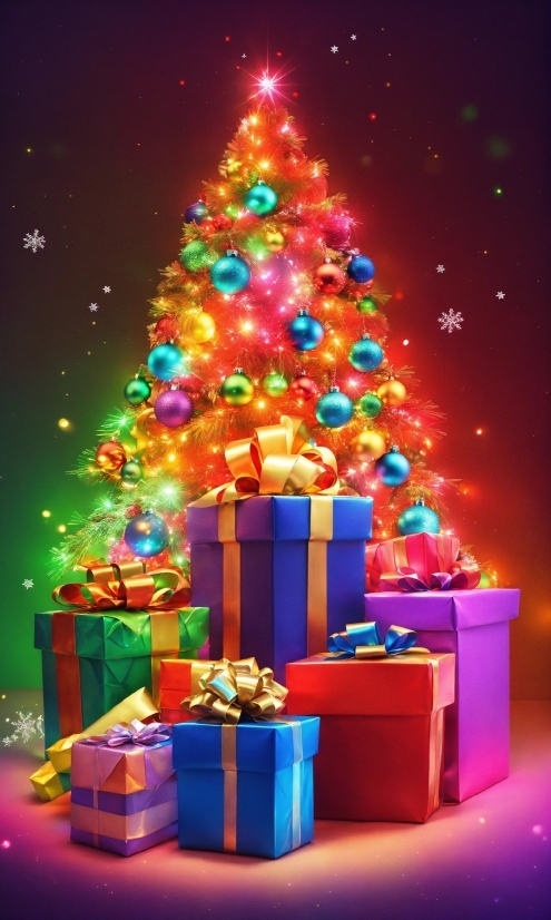 Christmas Tree, Christmas Ornament, Decoration, Light, Interior Design, Architecture