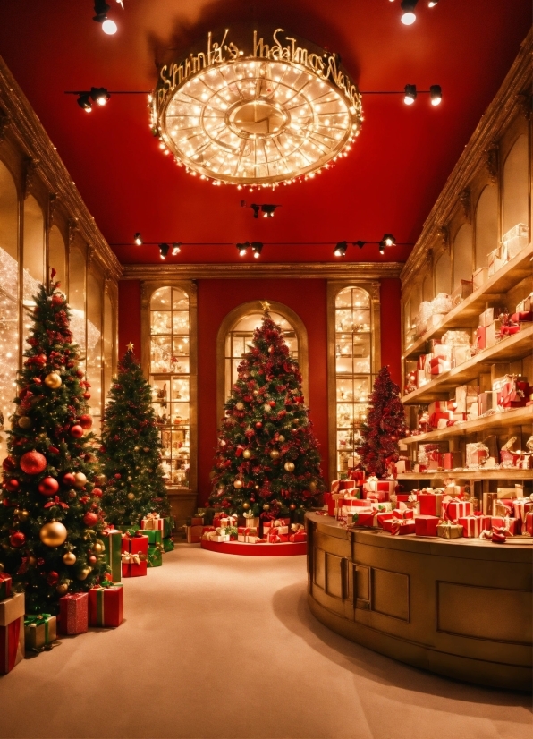 Christmas Tree, Christmas Ornament, Decoration, Light, Interior Design, Lighting