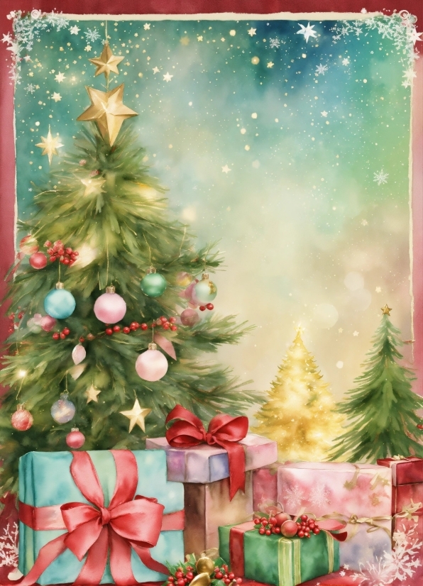 Christmas Tree, Christmas Ornament, Green, Holiday Ornament, Lighting, Tree