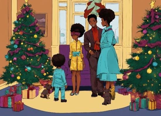 Christmas Tree, Christmas Ornament, Green, Holiday Ornament, Standing, Christmas Decoration