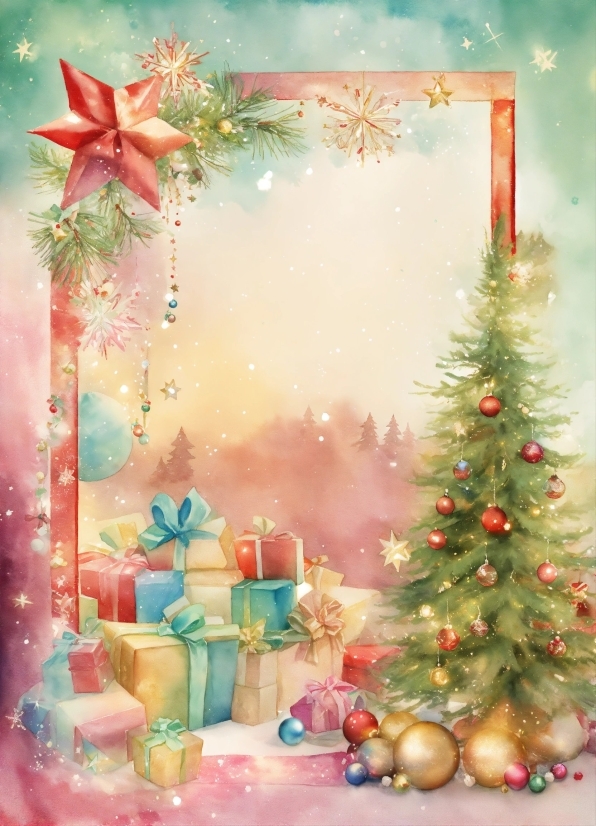 Christmas Tree, Christmas Ornament, Green, Light, Decoration, Lighting