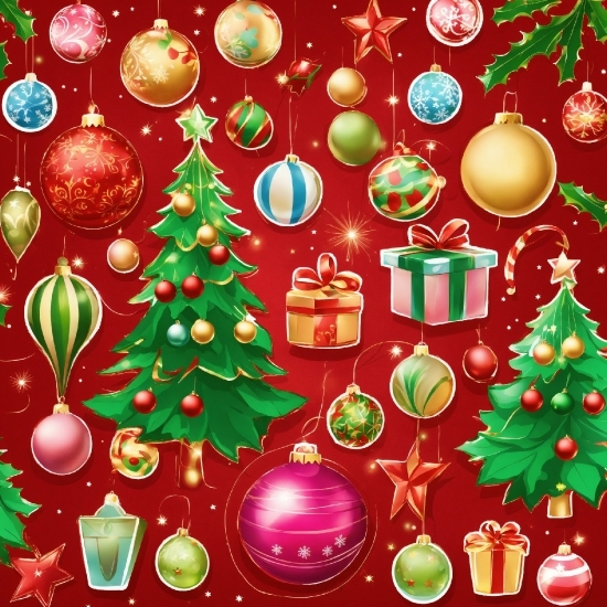 Christmas Tree, Christmas Ornament, Green, Light, Holiday Ornament, Celebrating
