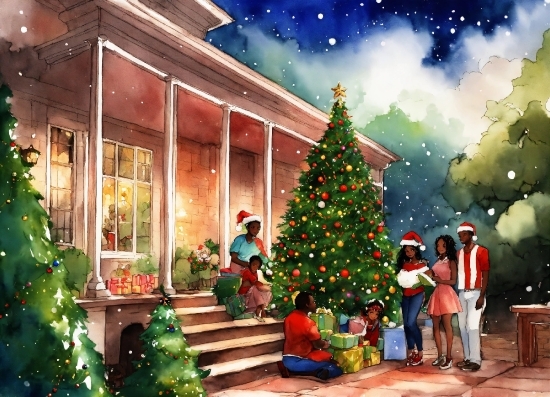 Christmas Tree, Christmas Ornament, Green, Light, Holiday Ornament, Christmas Decoration