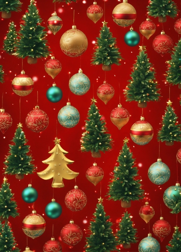 Christmas Tree, Christmas Ornament, Green, Light, Holiday Ornament, Ornament
