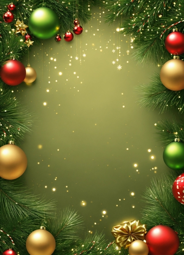 Christmas Tree, Christmas Ornament, Green, Light, Plant, Nature