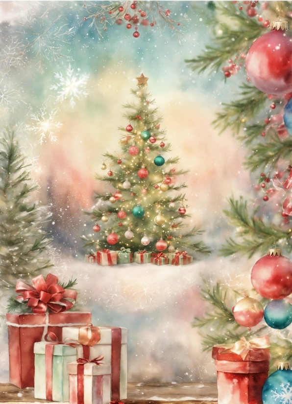 Christmas Tree, Christmas Ornament, Holiday Ornament, Branch, Tree, Lighting