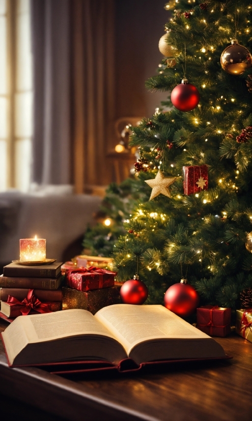 Christmas Tree, Christmas Ornament, Holiday Ornament, Christmas Decoration, Interior Design, Candle