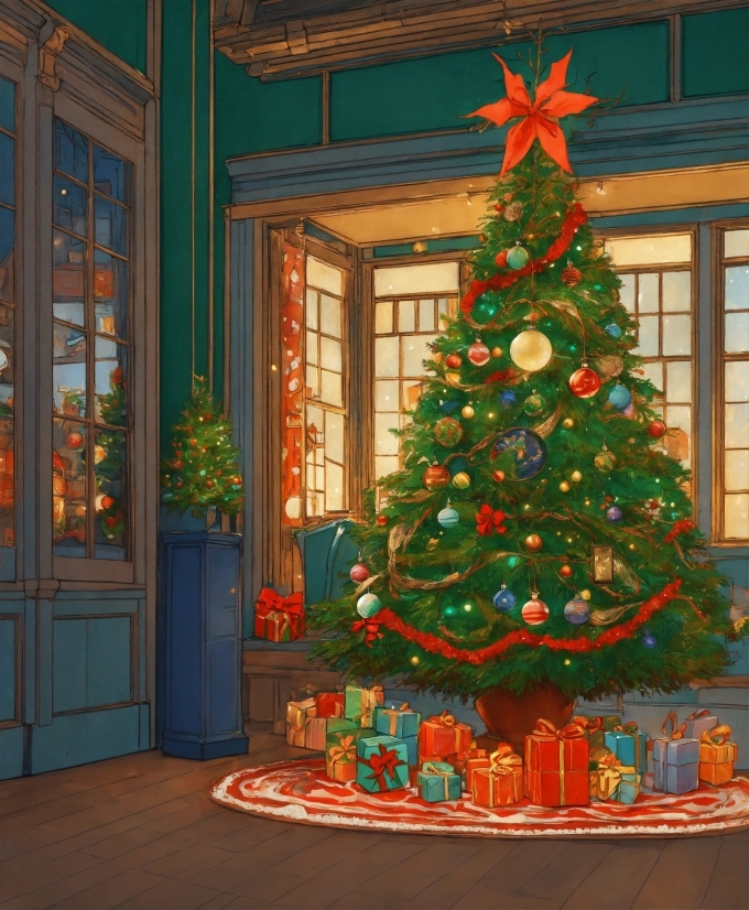 Christmas Tree, Christmas Ornament, Holiday Ornament, Wood, Branch, Interior Design
