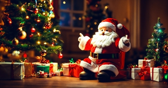 Christmas Tree, Christmas Ornament, Human Body, Santa Claus, Toy, Christmas Decoration