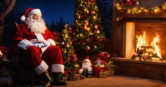 Christmas Tree, Christmas Ornament, Light, Beard, Christmas Decoration, Holiday Ornament