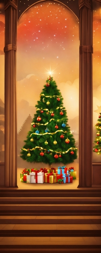 Christmas Tree, Christmas Ornament, Light, Branch, Holiday Ornament, Tree