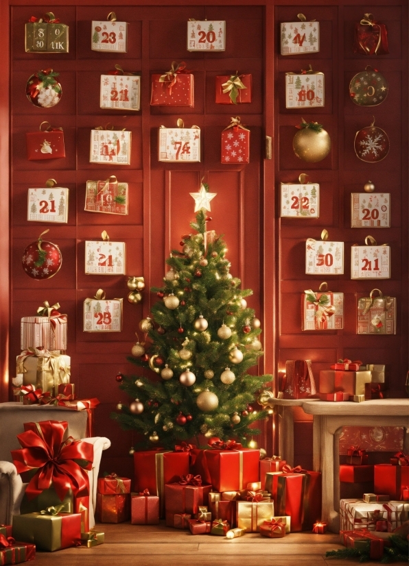 Christmas Tree, Christmas Ornament, Light, Decoration, Interior Design, Holiday Ornament