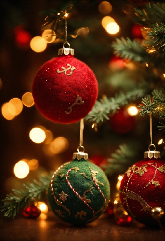 Christmas Tree, Christmas Ornament, Light, Green, Holiday Ornament, Christmas Decoration