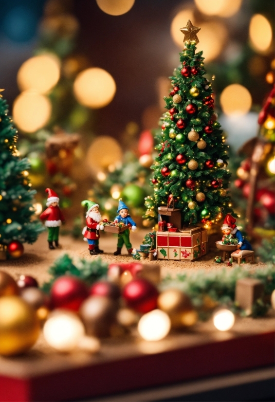 Christmas Tree, Christmas Ornament, Light, Green, Holiday Ornament, Ornament