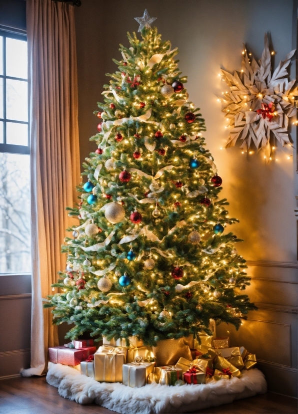 Christmas Tree, Christmas Ornament, Light, Holiday Ornament, Branch, Lighting