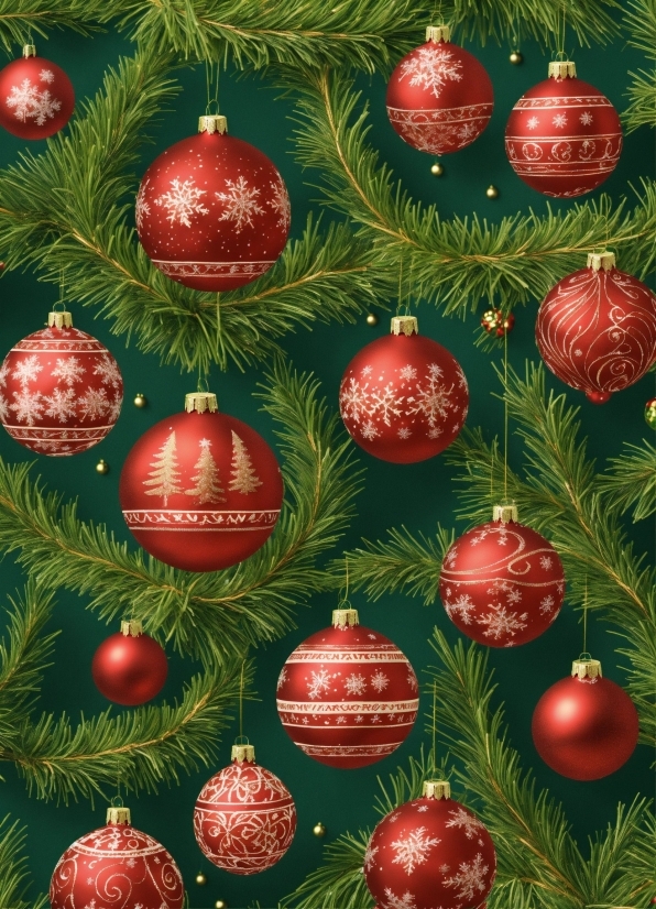 Christmas Tree, Christmas Ornament, Light, Holiday Ornament, Green, Branch
