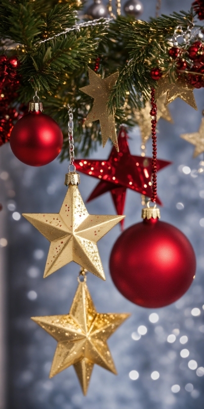 Christmas Tree, Christmas Ornament, Light, Holiday Ornament, Red, Ornament