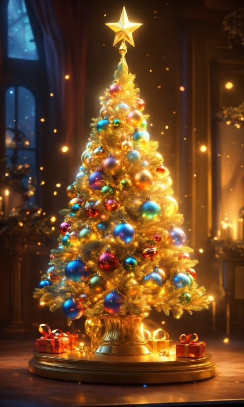 Christmas Tree, Christmas Ornament, Light, Lighting, Holiday Ornament, Tree