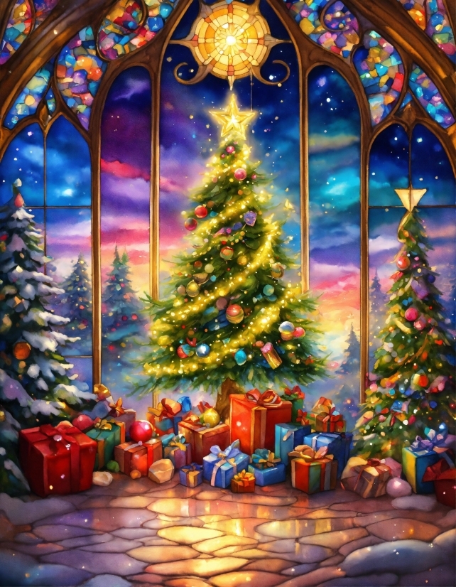 Christmas Tree, Christmas Ornament, Light, Lighting, Holiday Ornament, World