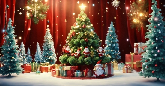 Christmas Tree, Christmas Ornament, Light, Nature, Decoration, Lighting