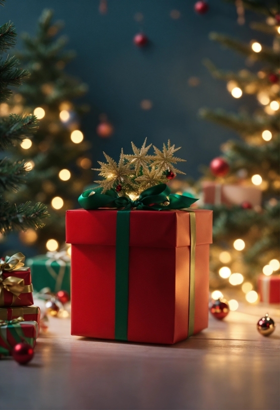 Christmas Tree, Christmas Ornament, Light, Plant, Branch, Decoration