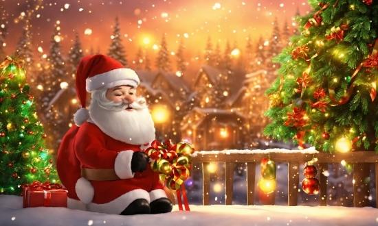 Christmas Tree, Christmas Ornament, Light, Plant, Christmas Decoration, Happy