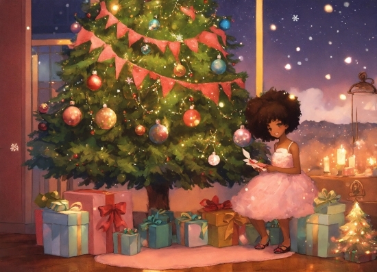 Christmas Tree, Christmas Ornament, Light, Plant, Decoration, Holiday Ornament