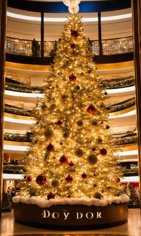 Christmas Tree, Christmas Ornament, Light, Plant, Holiday Ornament, Lighting