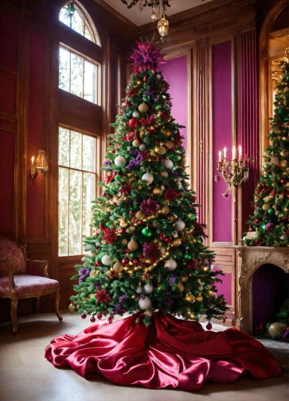 Christmas Tree, Christmas Ornament, Light, Plant, Lighting, Branch