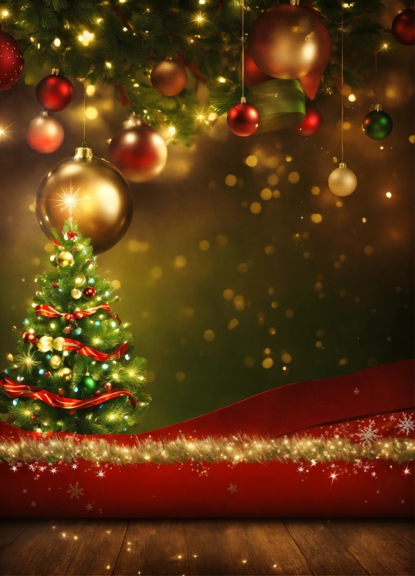 Christmas Tree, Christmas Ornament, Light, Plant, Sky, Lighting