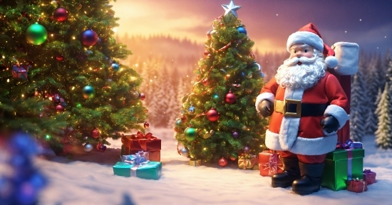 Christmas Tree, Christmas Ornament, Light, Snow, Holiday Ornament, Ornament