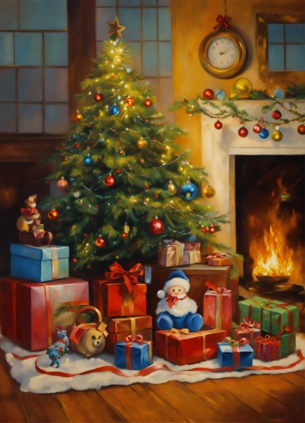 Christmas Tree, Christmas Ornament, Light, Window, Holiday Ornament, Interior Design