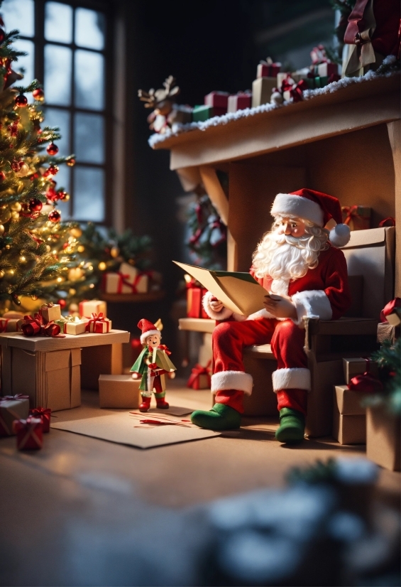 Christmas Tree, Christmas Ornament, Light, Window, Toy, Christmas Decoration