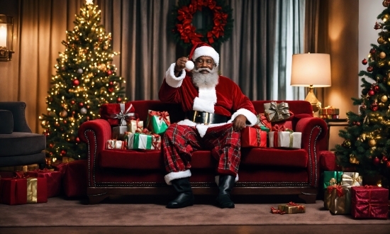 Christmas Tree, Christmas Ornament, Lighting, Interior Design, Couch, Christmas Decoration