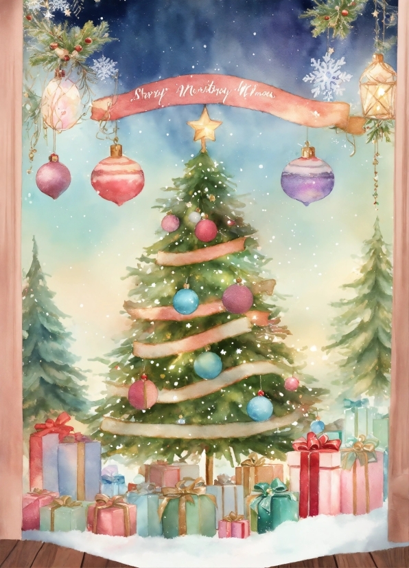 Christmas Tree, Christmas Ornament, Nature, Holiday Ornament, Branch, World