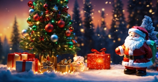Christmas Tree, Christmas Ornament, Photograph, Light, Blue, Lighting