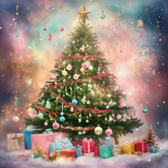 Christmas Tree, Christmas Ornament, Photograph, World, Light, Nature