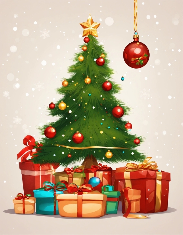 Christmas Tree, Christmas Ornament, Plant, Green, Light, Holiday Ornament