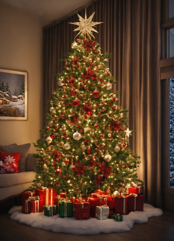 Christmas Tree, Christmas Ornament, Plant, Holiday Ornament, Branch, Wood