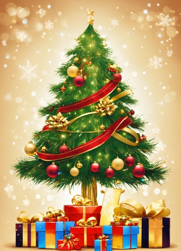 Christmas Tree, Christmas Ornament, Plant, Light, Green, Holiday Ornament