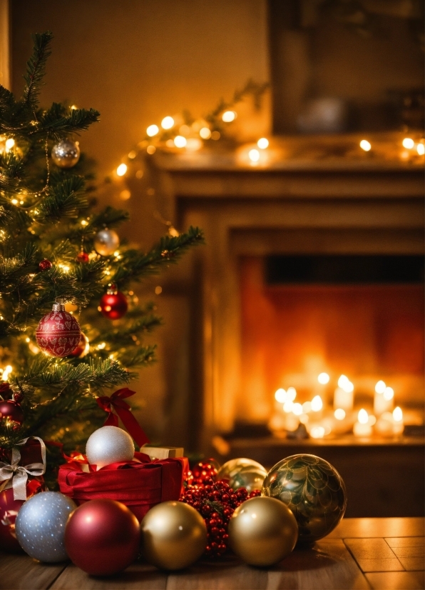 Christmas Tree, Christmas Ornament, Plant, Light, Holiday Ornament, Candle