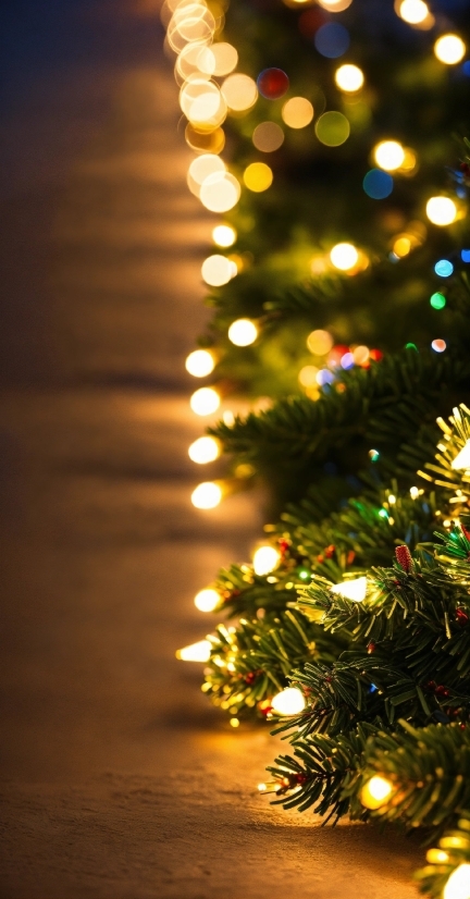Christmas Tree, Christmas Ornament, Plant, Light, Larch, Branch