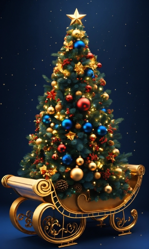 Christmas Tree, Christmas Ornament, Plant, Light, Nature, Holiday Ornament