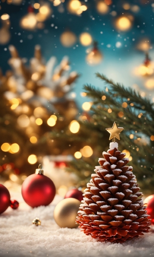 Christmas Tree, Christmas Ornament, Plant, Light, Nature, Lighting