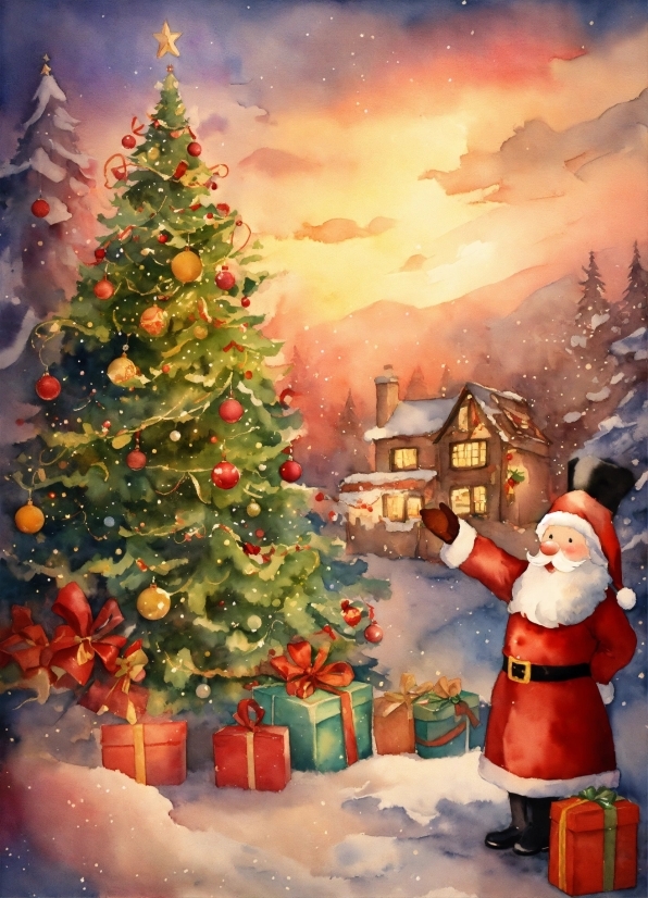 Christmas Tree, Christmas Ornament, Plant, Snow, World, Tree