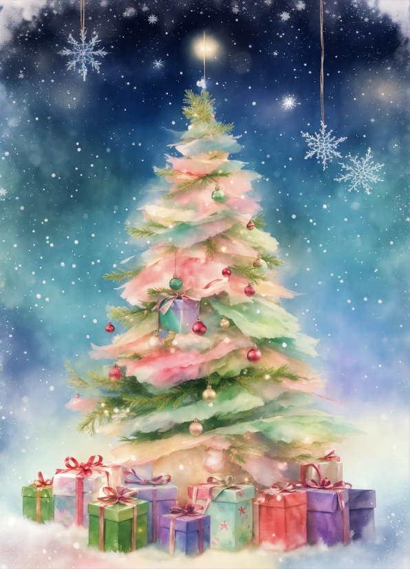 Christmas Tree, Christmas Ornament, Plant, World, Green, Branch
