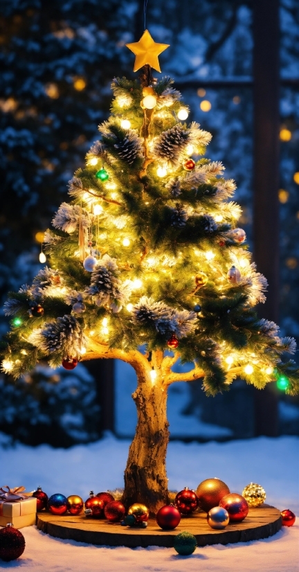 Christmas Tree, Christmas Ornament, Plant, World, Nature, Branch