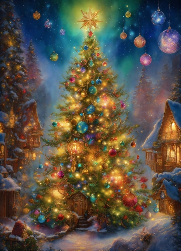 Christmas Tree, Christmas Ornament, Plant, World, Nature, Branch